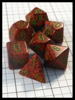 Dice : Dice - Dice Sets - Chessex Speckled Strawberry w Green Numerals - Ebay Jan 2014